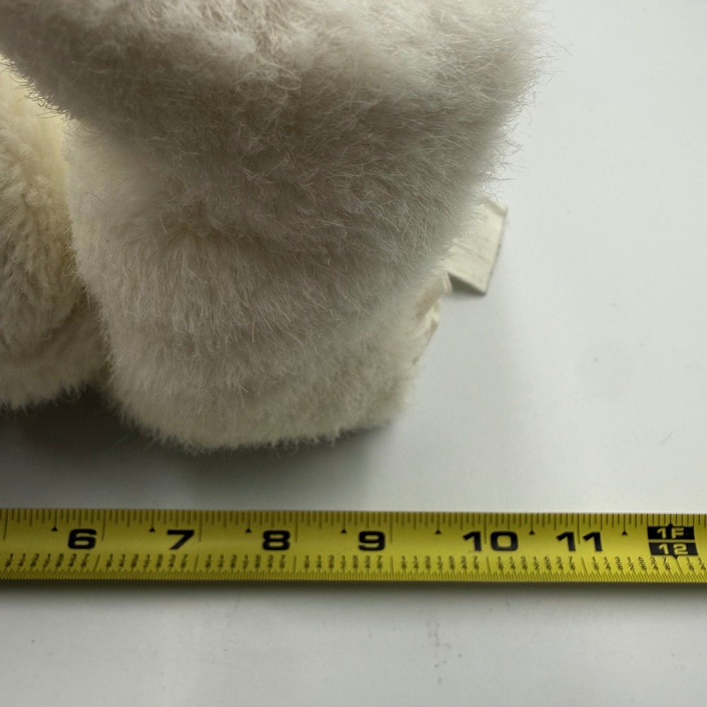 Vintage White Polar Bear Plush Hand Puppet Soft Faux Fur 9 Inch - Picture 7 of 7